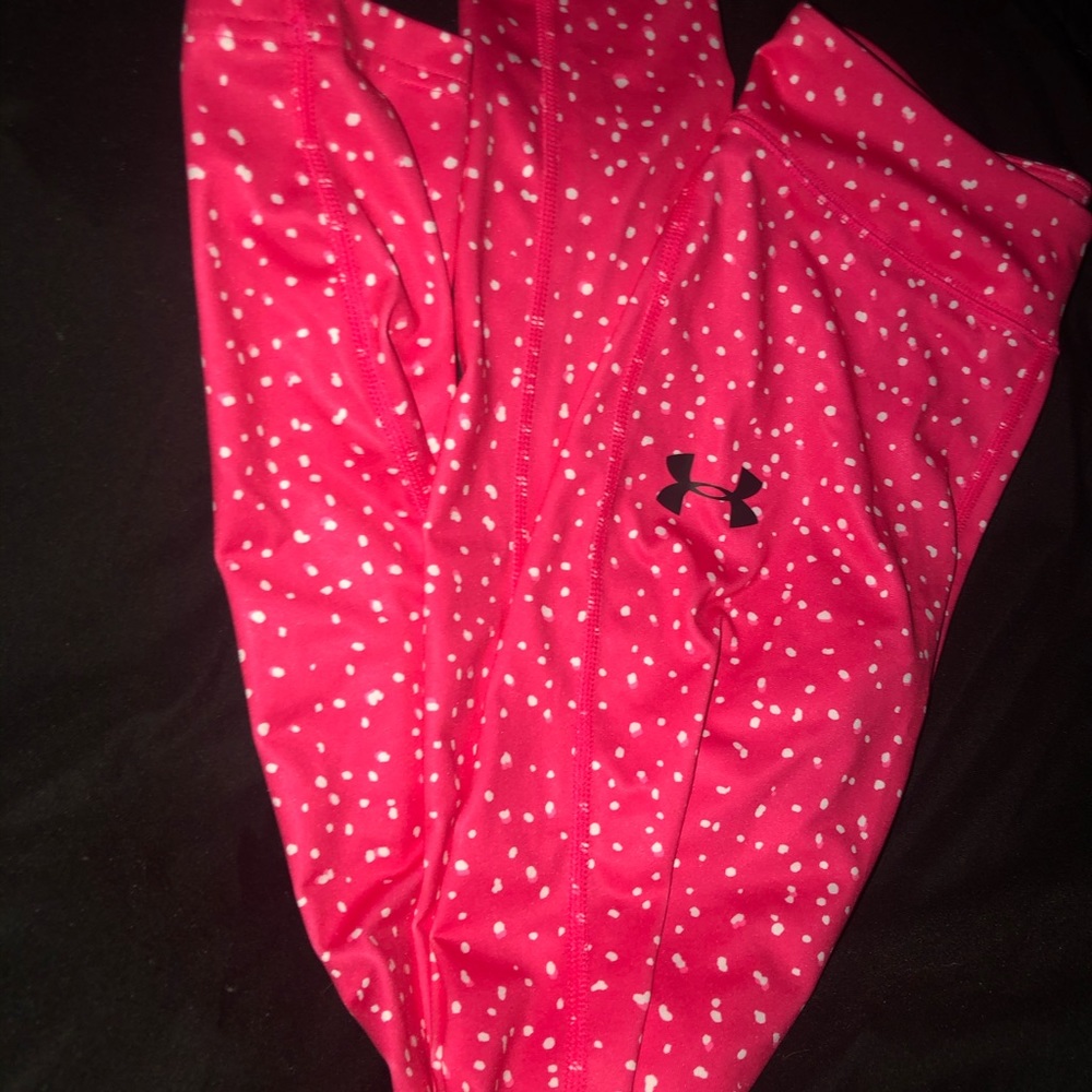 Polka dot under armour leggings